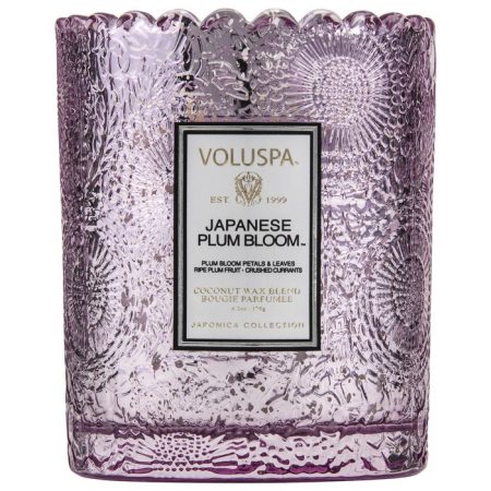 bougie uccle voluspa candle scalloped japanese plum bloom