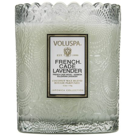 bougie à uccle voluspa scalloped french cade lavender