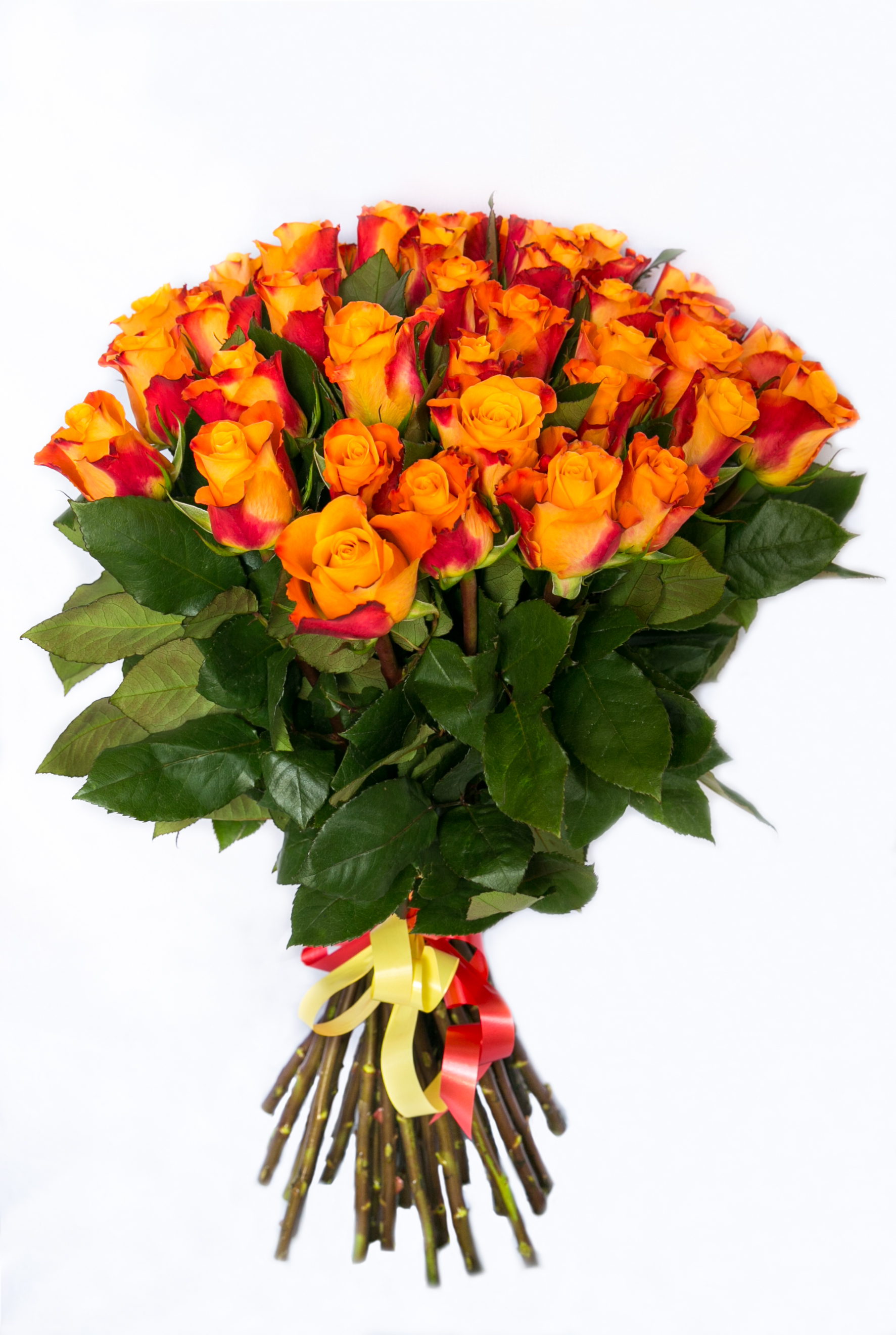 Bouquet de roses oranges - Botanica Brussels