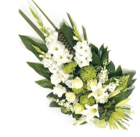 deuil bouquet blanc