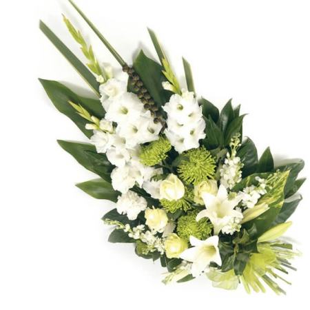 deuil bouquet blanc