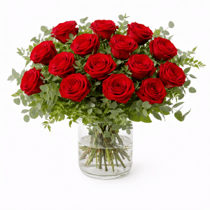 15 roses rouge à offrir pour women's day