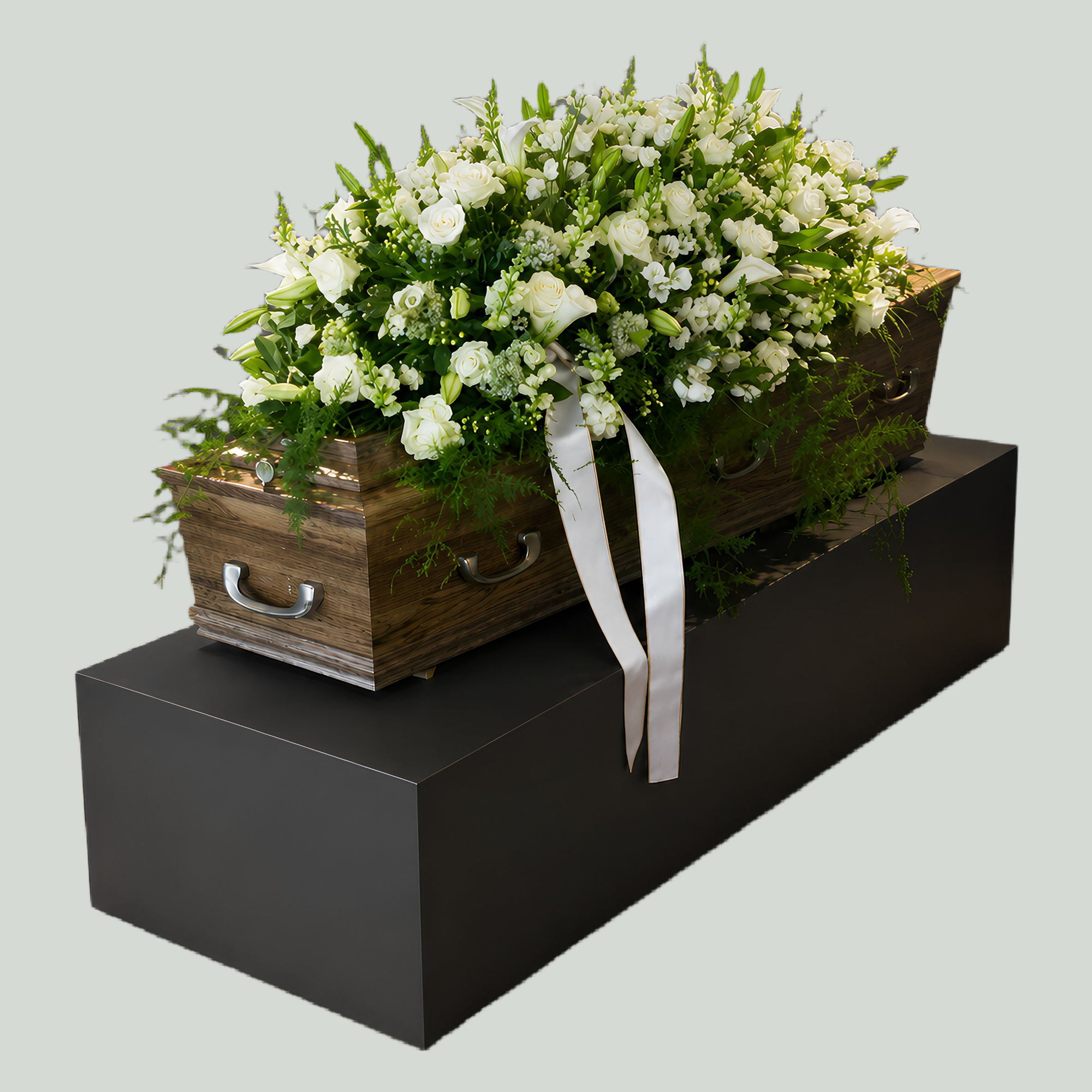Couvre cercueil blanc