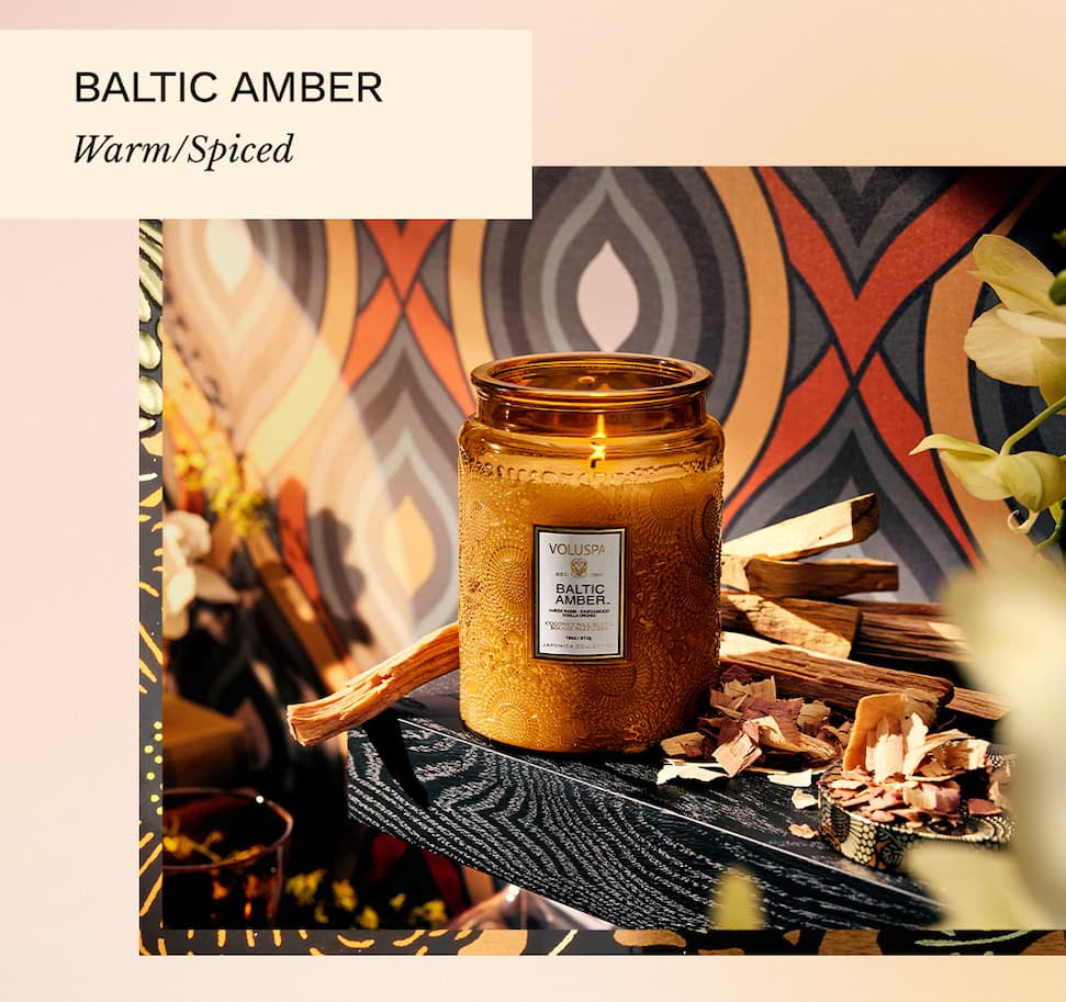 Bougie Baltic Amber - 1 mèche