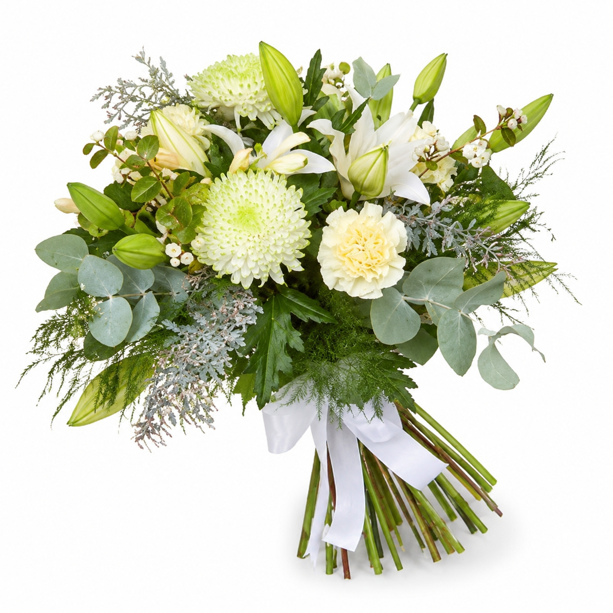 bouquet blanc livraison bruxelles