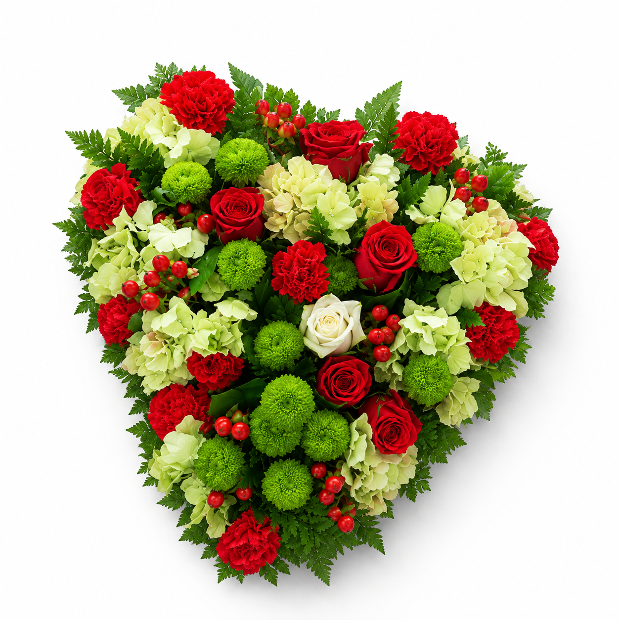 coeur rouge et blanc deuil à bruxelles