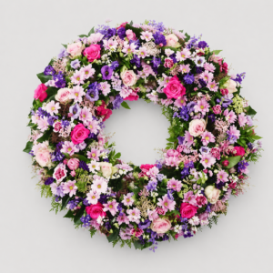 fcouronne mortuaire pastel