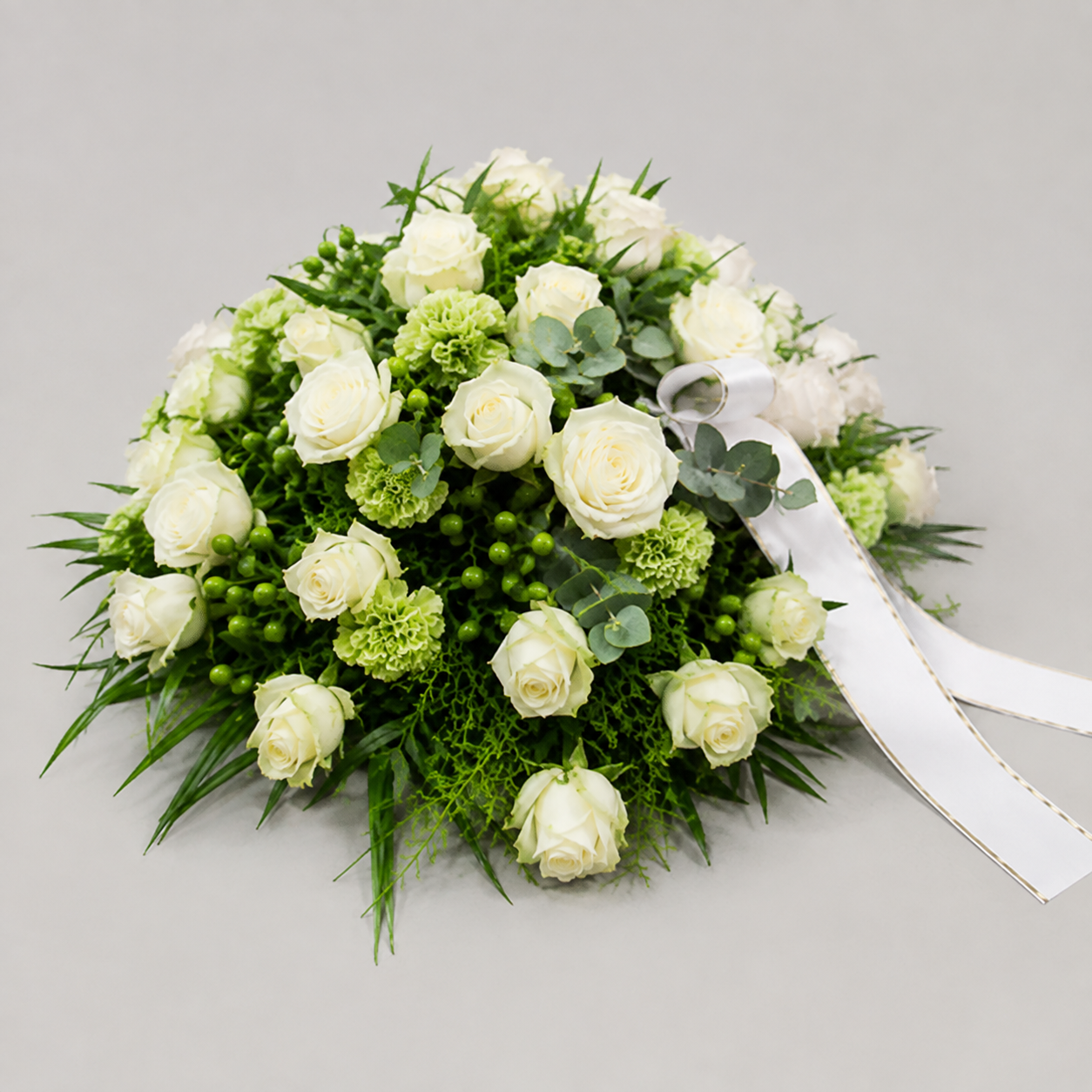 coussin deuil blanc