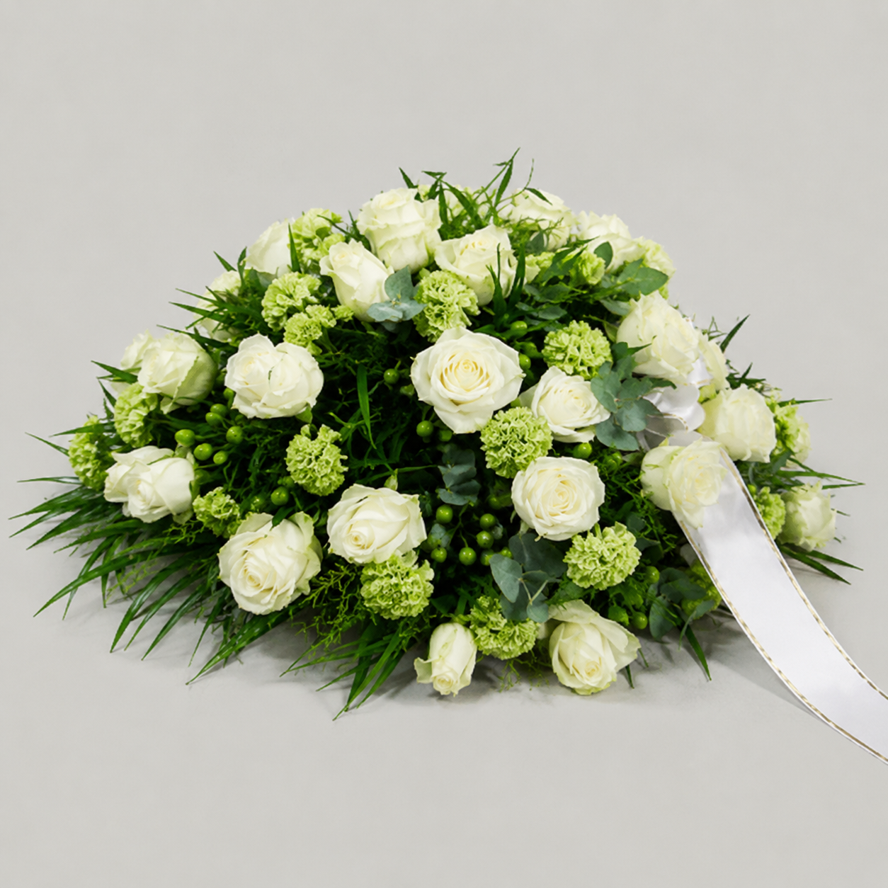coussin deuil blanc