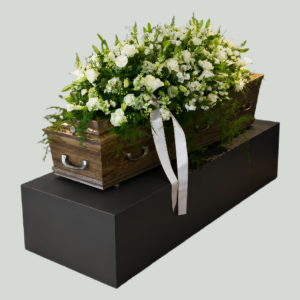 couvre cercueil blanc