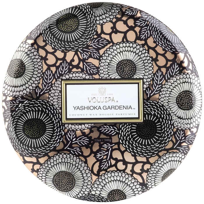 Bougie Voluspa Yashioka Gardenia - 3 mèches Bougie Voluspa Yashioka Gardenia - 3 mèches