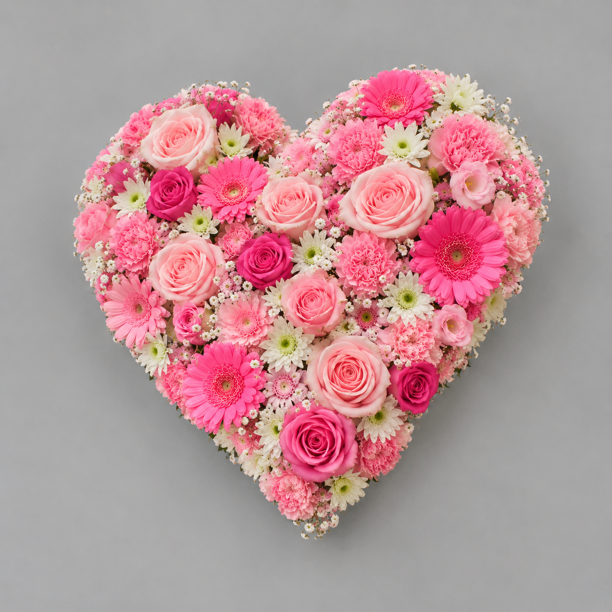 coeur deuil rose