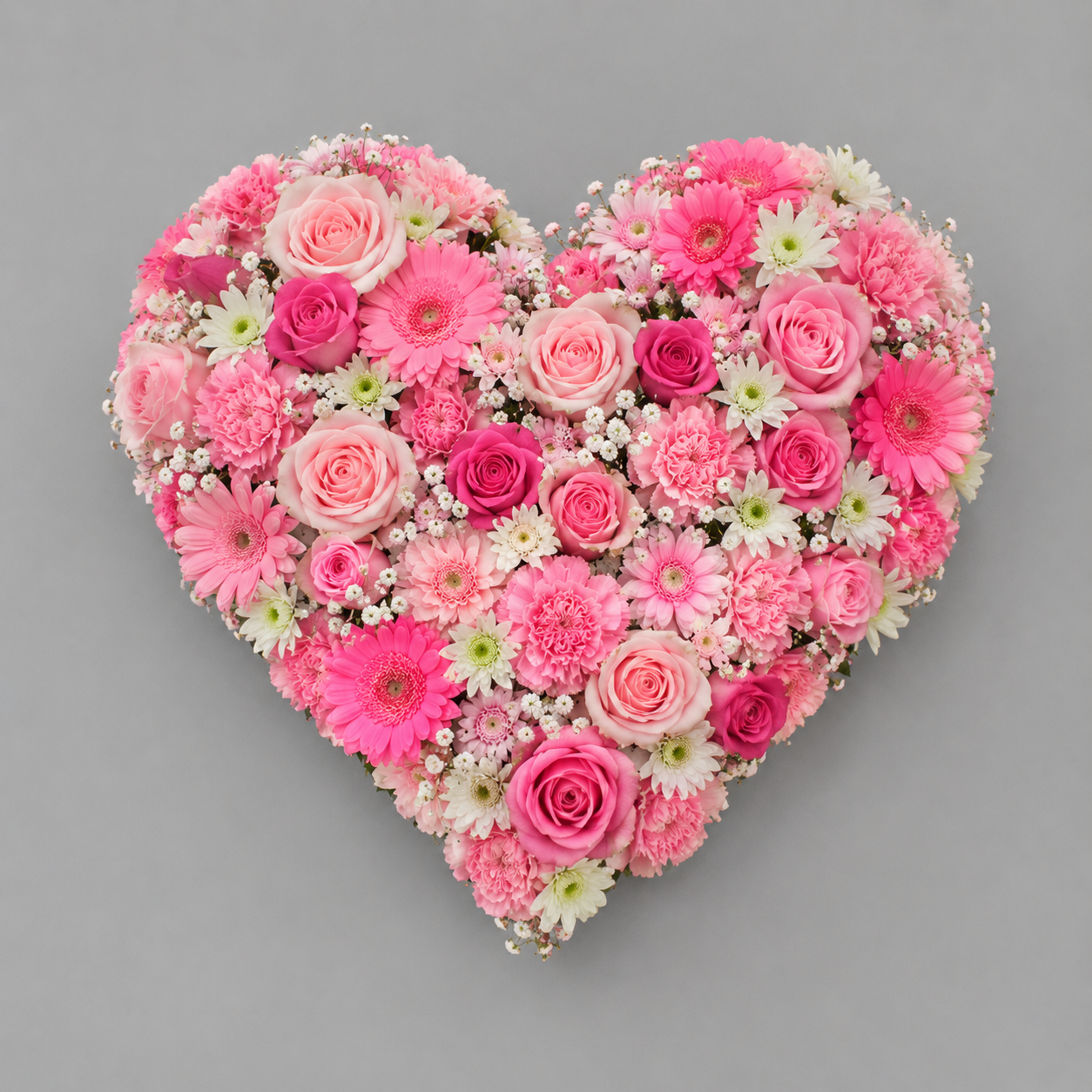 coeur deuil rose