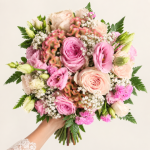 bouquet de la mariée rose amour