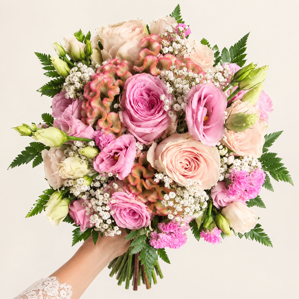 bouquet de la mariée rose amour